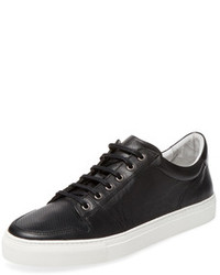 Perforated Leather Low Top Sneaker
