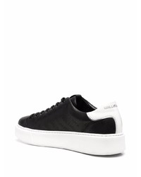 Karl Lagerfeld Perforated Logo Leather Sneakers