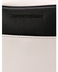 Emporio Armani Ed Leather Messenger Bag