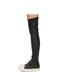 Rick Owens Black Stocking Sneaker Boots