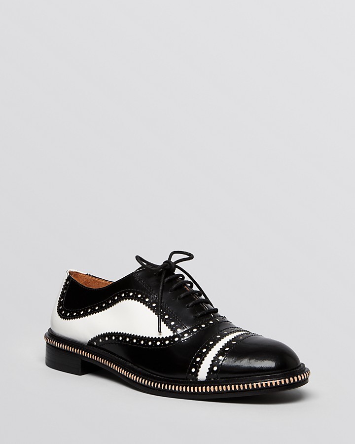 Marc by Marc Jacobs Lace Up Oxford Flats Uniform, $378 | Bloomingdale's |  Lookastic