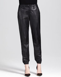 rag & bone/JEAN Leather Cropped Pajama Pants