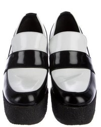 Celine Cline Leather Platform Loafers