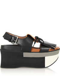 Marni Two Tone Leather Platform Sandals, $920 | NET-A-PORTER.COM 