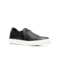 Les Hommes Laced Slip On Sneakers
