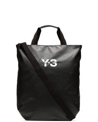 Black and White Leather Tote Bag