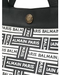 Balmain All Over Logo Tote Bag