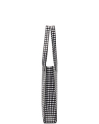 Ernest W. Baker Black And White Check Tote