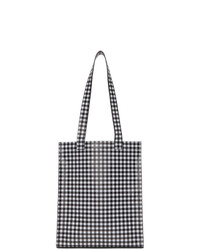 Ernest W. Baker Black And White Check Tote