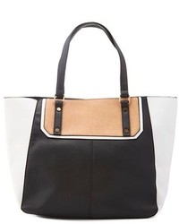 Charlotte Russe Color Block Faux Leather Tote Bag