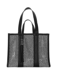 Vince Camuto Indra Woven Rattan Leather Tote