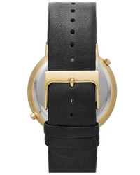 Skagen Ancher Dual Time Leather Strap Watch 40mm