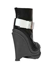 Kenzo 150mm Brushed Leather Wedged Ankle Boots