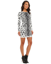 Bardot Snow Leopard Dress