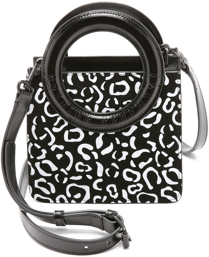 RUBBERIZED CROSSBODY BAG - Black