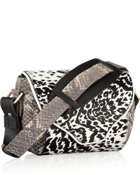 Newbark Newbark Angie Leopard Print Calf Hair Shoulder Bag