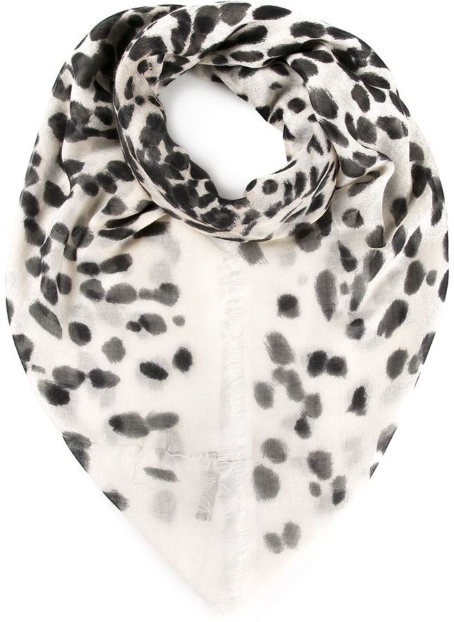 mcqueen leopard scarf