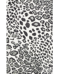 Barneys New York Leopard Print Gauzy Scarf