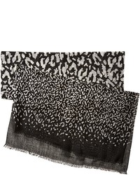 Calvin Klein Ombre Leopard Crepe Wrap