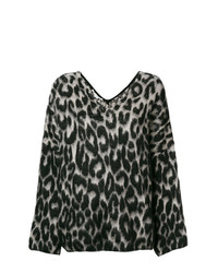 Stella McCartney Textured Leopard Print Sweater