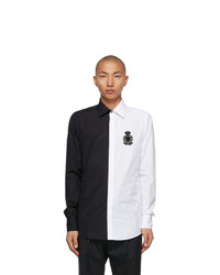 Dolce and Gabbana Black And White Poplin Shirt