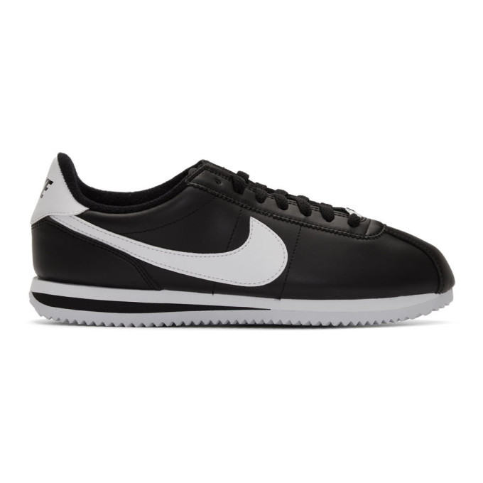 Nike Black Cortez Basic Sneakers, $65 | SSENSE | Lookastic.com