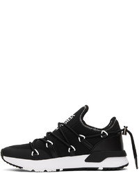VERSACE JEANS COUTURE Black White Dynamic Sneakers