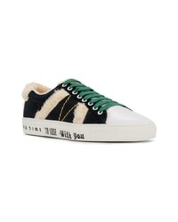Mira Mikati Lace Up Fluzzy Sneakers