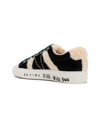 Mira Mikati Lace Up Fluzzy Sneakers