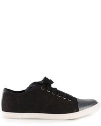 Lanvin Contrasted Toe Cap Sneakers