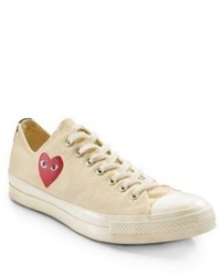 Comme Des Garcons Play Low Top Canvas Sneakers