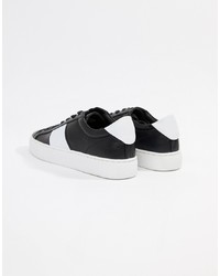 Good For Nothing Trainers In Black With White Stripe