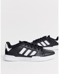 Adidas Skateboarding Trainers Vrx Low In Black With White Sole
