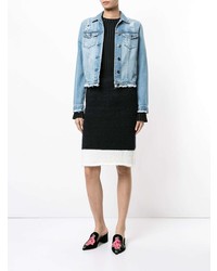Loveless Contrast Midi Skirt