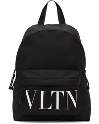 Valentino Garavani Black Nylon Vltn Backpack