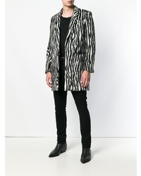 Saint Laurent Single Breasted Fur Coat