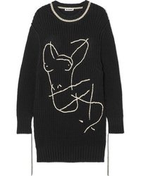 Jil Sander Oversized Embroidered Cotton Sweater