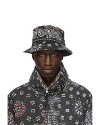 Black and White Paisley Bucket Hat