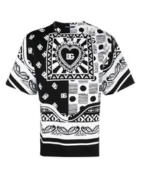 Dolce & Gabbana Bandana Print Cotton T Shirt