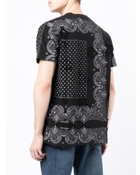 Givenchy Distressed Effect Bandana Print T Shirt