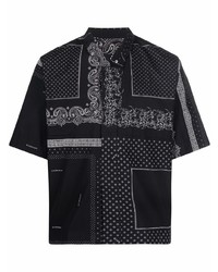Givenchy Stand Up Collar Zipped Cotton Shirt