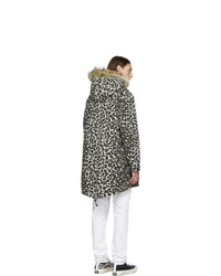 Wacko Maria Black And Brown Leopard Mods Jacket