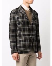 Tagliatore Plaid Check Print Blazer