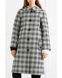 Burberry Checked Wool Coat