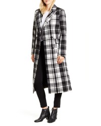 Halogen Double Breasted Check Coat