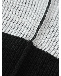Choies Black Plaid Knit Sweater