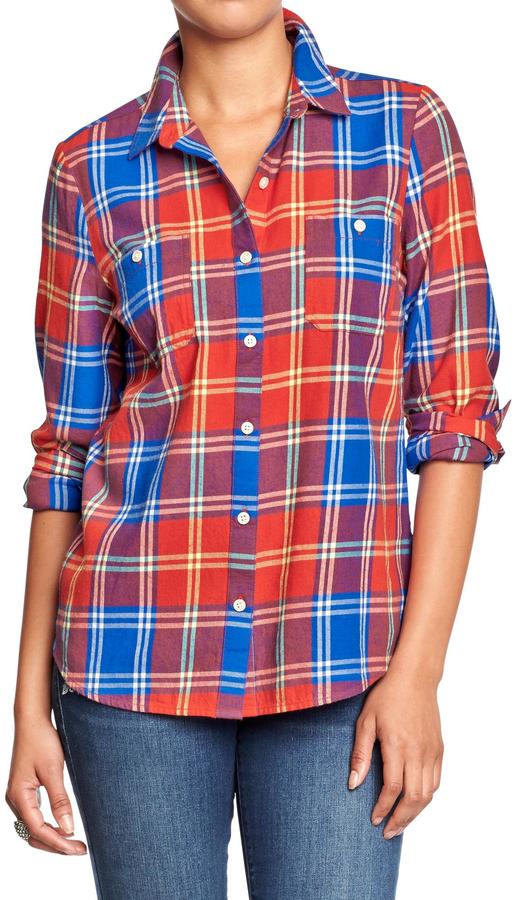 Old Navy Plaid Flannel Shirts, $24 | Old Navy | Lookastic