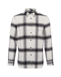 French Connection Big Checks Flannel Button Up Shirt