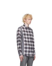 Dunhill Black And White Check Combo Shirt