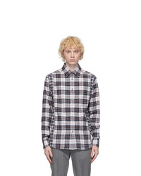 Dunhill Black And White Check Combo Shirt